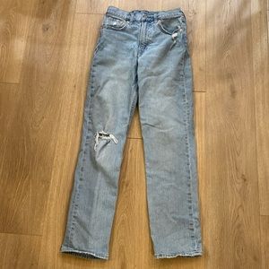 Gap sky high straight jeans